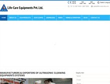 Tablet Screenshot of life-care.co.in